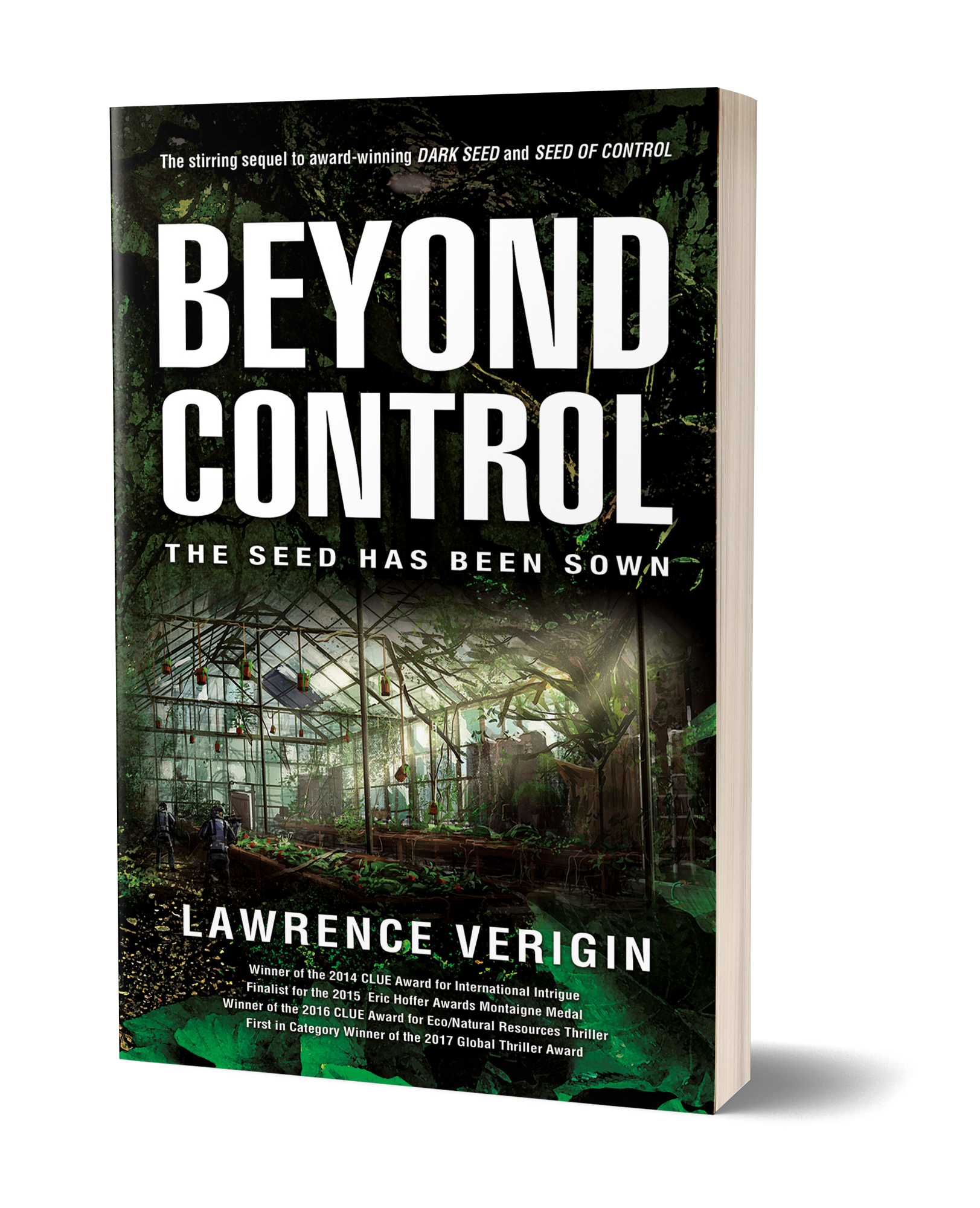 Beyond Control the book an ecological thriller by Lawrence Verigin